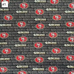 Sports Cotton Fabric by the ½ yard- Football Teams