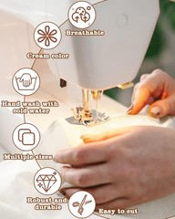 Breathable Cream Cotton Muslin – 10 Yards by 59 Inches for Quilting & Apparel