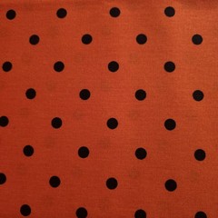 Halloween Swiss Dot Cotton Fabric 44″x36″ Precut Yard Black Orange Dot