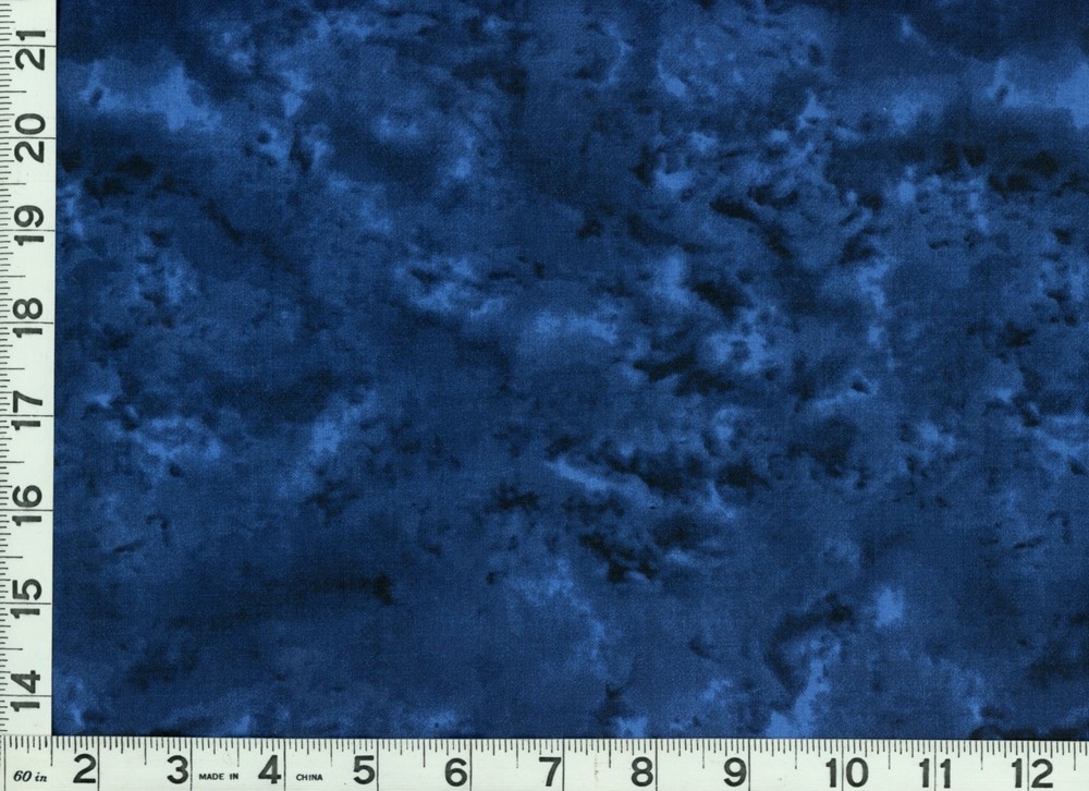 Unique Dark Blue on Blue Blender Quilting & Sewing Fabric by Yard #2229