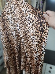 Cheetah Animal Print Fabric Brown Black White Animal Theme Material Pattern