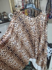 Cheetah Animal Print Fabric Brown Black White Animal Theme Material Pattern