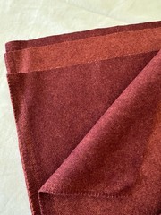 PENDLETON Virgin Wool 6+Yd Remnant 60″ Wide Burgundy Sponged Medium Weight Label