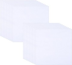 10×10 Inch White Cotton Fabric Squares – Ideal for Quilting & Making