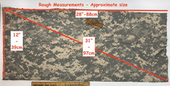 ACU Digital Camo Poly Cotton Camouflage Twill Fabric Segments
