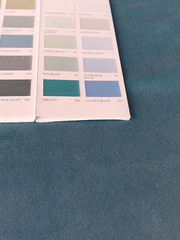 Plain Velvet / Stone Blue Width : 142cm. Length : 2.50 metres