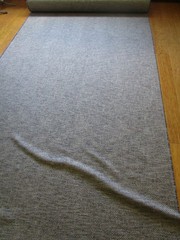 Brunschwig Fils Herringbone SARADA Texture Tan Brown Blue Upholstery Fabric 18+Y