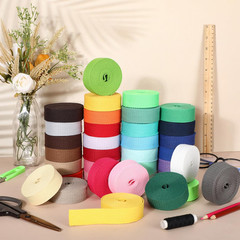 36 Rolls Heavy Cotton Webbing 118.8 Yard 36 Color Mixed Polyester Cotton Webbing