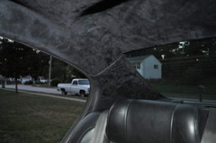 Grey Suede Foam Backed Headliner Fabric for Car Roof Panel Lining 60″ x 60″