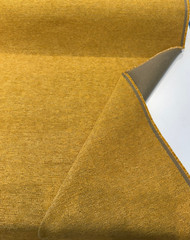 Atlas Gold Bouclé-Inspired Belgian Chenille Upholstery Fabric By The Yard