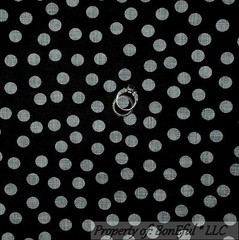 BonEful Fabric FQ Cotton Quilt Black White B&W Polka Dot Calico Plaid Stripe USA