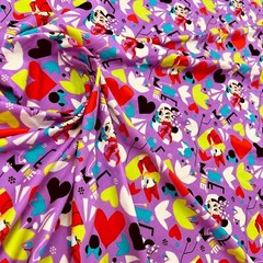 Animated Characters Print 4-way Stretch Fabric 60″ wide Swimsuit Spandex By Yard