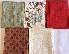 FAT QUARTER BUNDLE OF 5-100% COTTON – F435