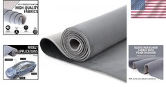 Gray Suede Headliner 96×60″ Foam Backed – Auto Roof Repair Fabric