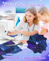 Cotton Fat Quarter Fabric Bundles 10×10 Star Pattern Quilting Sewing Projects