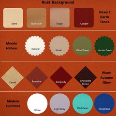 Solid Rust Brown 100% cotton fabric Material 44 inches wide PICK SIZE