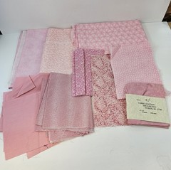 Fat Quarter Bundle 10 Pieces Various PINK Flowers