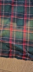 Vintage Green/ Red/ Black Multi Plaid Cotti Flannel Fabric Tartan 2 PlusYards