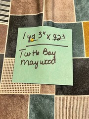 1 Yard x 42” Fabric Material Cotton Turtle Bay Maywood Teal blue Grey Navy