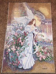 Angel of Love Lena Liu Crafters Unfinished Tapestry Wall Hanging Fabric Remnant