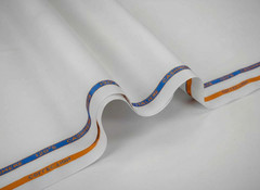 White Solid Plain Suiting Fabric Cashmere Wool