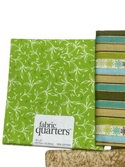 Cotton Fat Quarter Fabric Bundle Lot Green Beige Blue Quilting Crafts