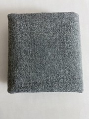 Heavyweight Charcoal Gray Wool 61″ Last Half Yard Left Craft Project