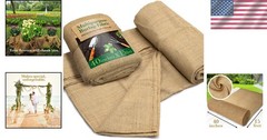 Multipurpose 40″ x 15 Feet Burlap Roll – Sustainable Jute Fabric for All Uses