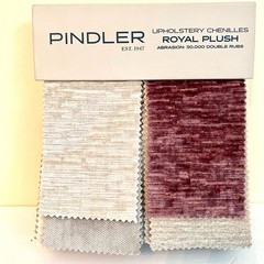 Pindler Plush Fabric Sample Book Upholstery Chenille 34 PCS Jewel Tones
