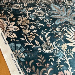 1.1 Metres iLiv Pavilion Adriatic Velvet Curtain Upholstery Cushion Blind Fabric