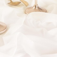 Elegant 29″ x 20ft Ivory Sheer Draping Fabric for Memorable Wedding Ceremonies