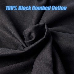 Versatile 5 Yard Solid Black Cotton Muslin – Perfect for Apparel and Crafts