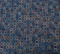 Kashmir Kaleidoscope BTY P&B Textiles Blue Taupe Brown Petal Boxes