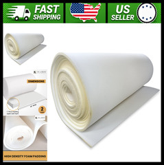 1″ Thick Open Cell Upholstery Foam Padding, 56″ Wide by the Yard