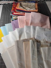 9 Pounds Fabric Remnants/Yards Lot for Sewing/Crafting Poly/Cotton Blend Colors
