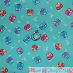 BonEful Fabric FQ Flannel Quilt Aqua Blue Red Black White B&W Dalmatian DOG Dot