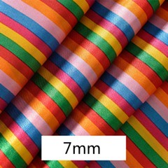 Rainbow Stripe Fabric Upholstery DIY Silky Material Dress 100*150cm Sewing Trims