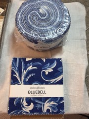 Nancy Gere cotton quilt fabric Jelly roll or charm pack Bluebell