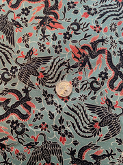 Moda Kumo Sentimental Studios Teal Dragon Quilting Fabric 5 yds Cotton # 15824