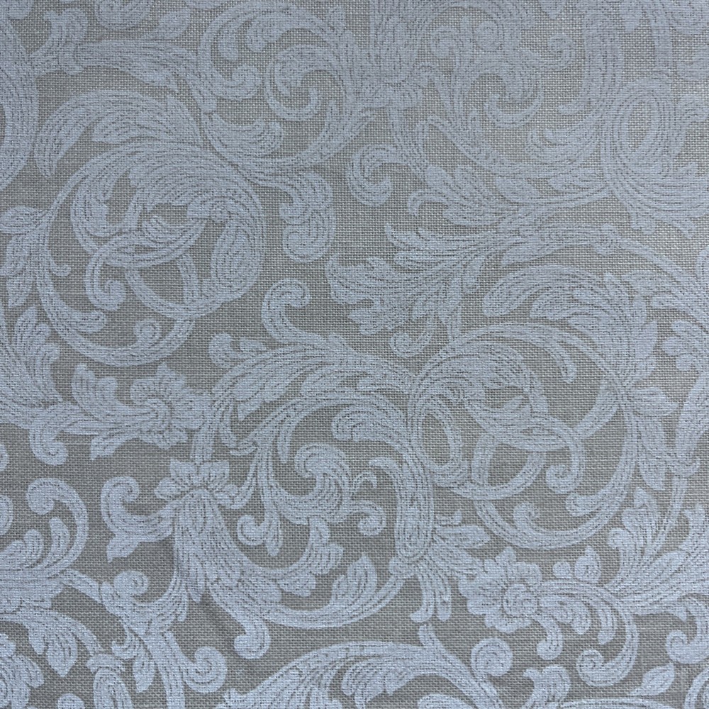 1 yd cut cotton fabric – 109″ wide – White on Cream Filigree Print – Jo-Ann’s