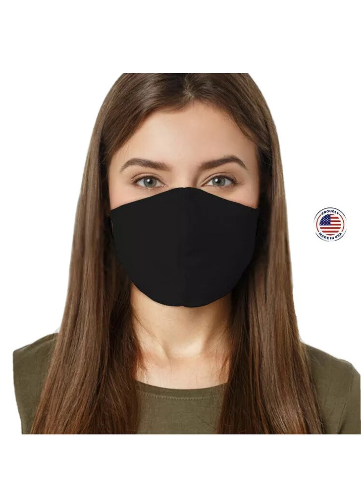 Face cover washable Double layer Polyester cotton Unisex 6 Pack Adult Size S/M
