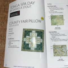 Annie’s Creative Quilters Fabric Club Tonga Spa Day