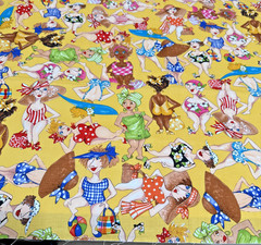 Bathing Beauties 2005 by Loralie Harris for Loralie Design Size 44×38″ 1 Yard