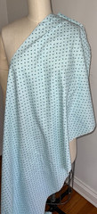 Cotton fabric by the yard lt. aqua sweet rose bud print 13 1/2 yds. available