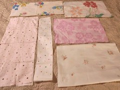 85+ Linens&Fabric Pieces Ribbon Trim Lace ForCrafts Slow Stitching Junk Journals
