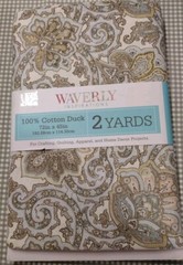 Waverly Inspirations Fabric 100% Cotton Muted Pastel Floral 2 Yards New