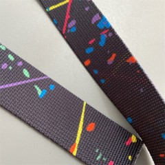 1 Meter 2.5cm Width Splash Camouflage Webbing Non-elastic Edging Strap DIY Parts