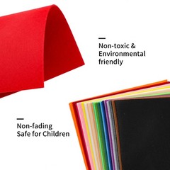 Stiff Felt Fabric Sheets 12×12 Inch 30x30cm 2mm Thick Assorted 40 PCS