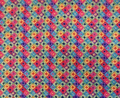 2+ Yds x 42 In Fabric Quilting Cotton Colorful Squares Rainbow Contrast 232