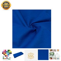 Solid Royal Blue 100% Cotton Flannel Fabric – Machine Washable, By the Yard